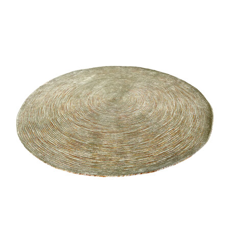 Vlas - green and beige - 200cm round