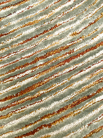 Vlas - green and beige - 200cm round