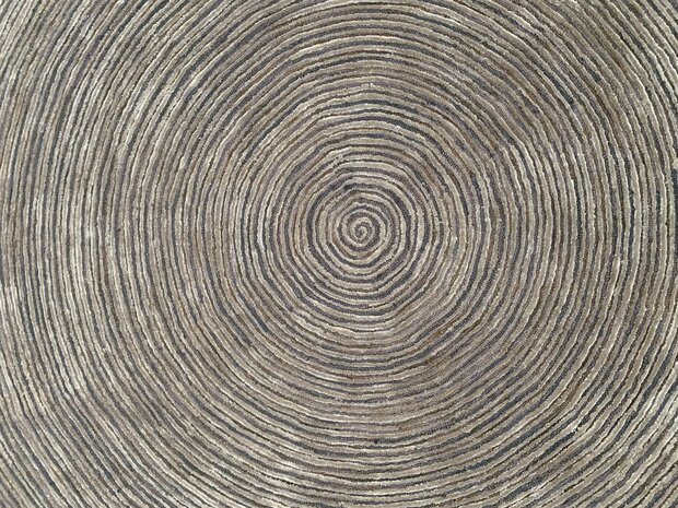 Vlas - Beige - 170cm round