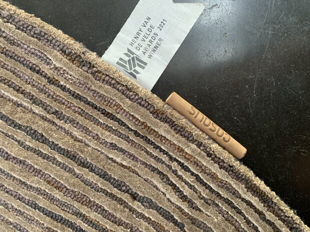 Vlas - Beige - 170cm round