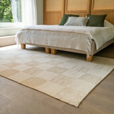 Quadrato Maxi silk - beige - 170x244cm