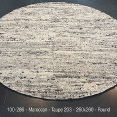 Maroccan - Taupe 203 - 260x260cm round 