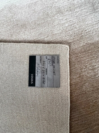 Opera Velvet 10mm -  6M beige without fringes-345x390